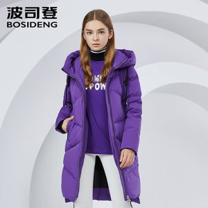 BOSIDENG winter jacket new down coat hooded long parka 90% duck down high quality waterproof thicken light B80141016