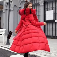 Load image into Gallery viewer, NEEDBO Down Coat women Long Down Jacket Women Winter with Hooded Down Coat Winter Oversize Doudoune Jacket Coat Lady Down Parka