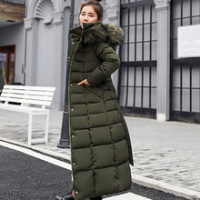 Load image into Gallery viewer, NEEDBO Down Coat women Long Down Jacket Women Winter with Hooded Down Coat Winter Oversize Doudoune Jacket Coat Lady Down Parka