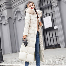 Load image into Gallery viewer, NEEDBO Down Coat women Long Down Jacket Women Winter with Hooded Down Coat Winter Oversize Doudoune Jacket Coat Lady Down Parka