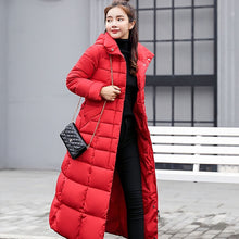 Load image into Gallery viewer, NEEDBO Down Coat women Long Down Jacket Women Winter with Hooded Down Coat Winter Oversize Doudoune Jacket Coat Lady Down Parka