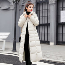 Load image into Gallery viewer, NEEDBO Down Coat women Long Down Jacket Women Winter with Hooded Down Coat Winter Oversize Doudoune Jacket Coat Lady Down Parka